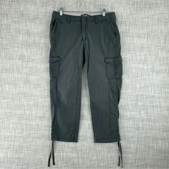 Eddie Bauer Womens Size T6 cargo crop pants 0461 - Picture 1 of 10